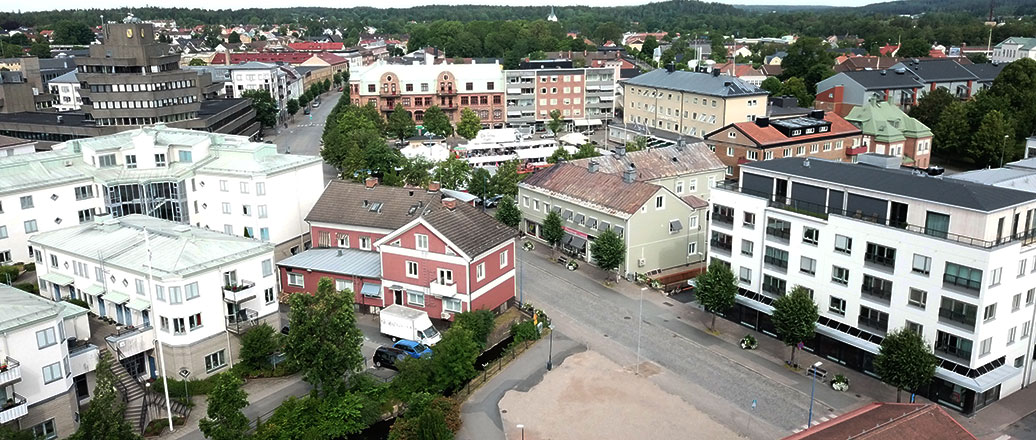 Vy över Vetlanda