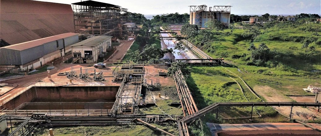 a construction site with a crane