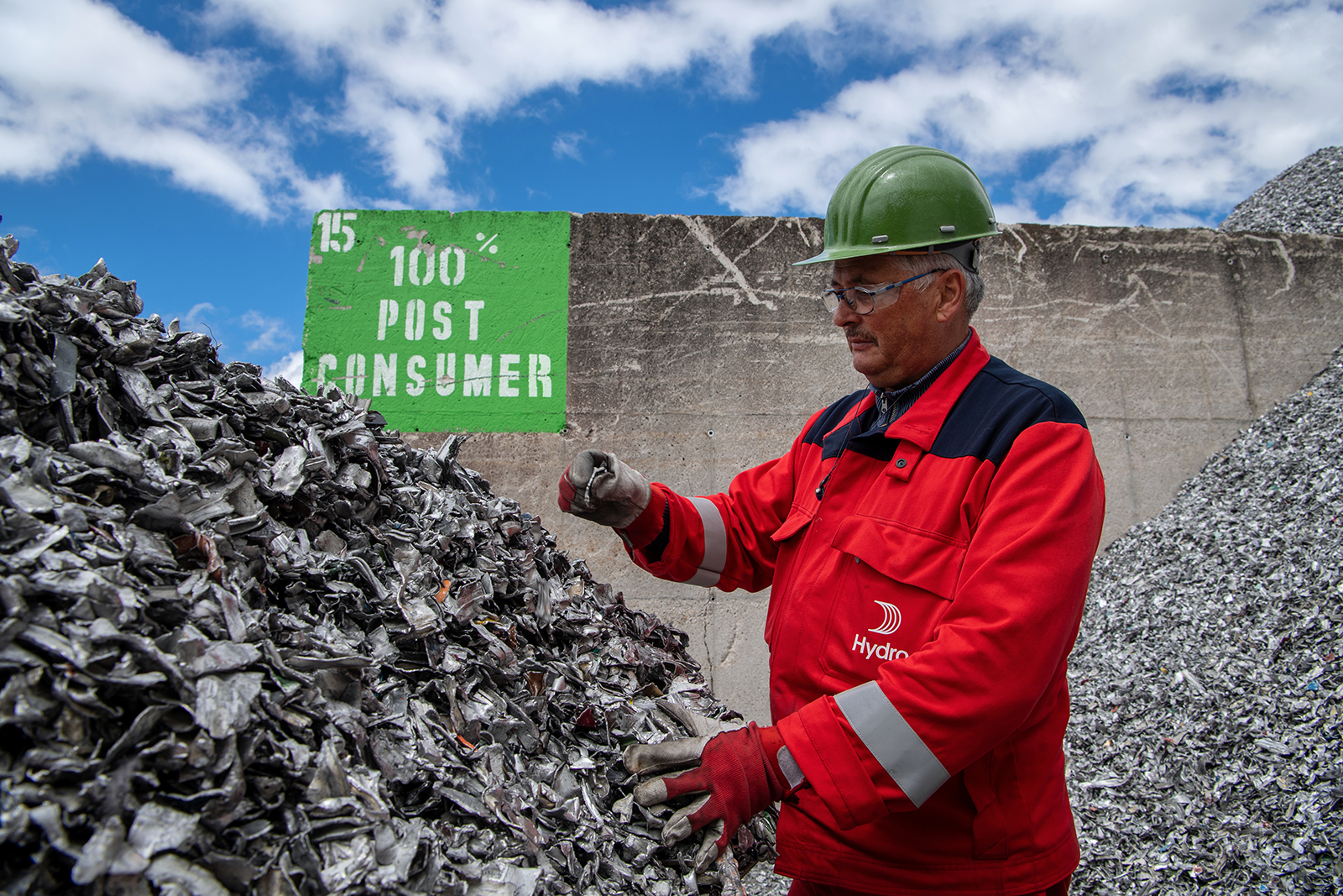 a man in a red jacket