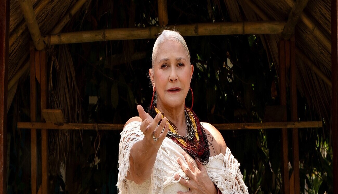 a woman in a white dress