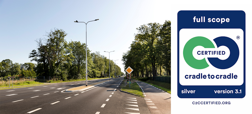 a road with a sign on it