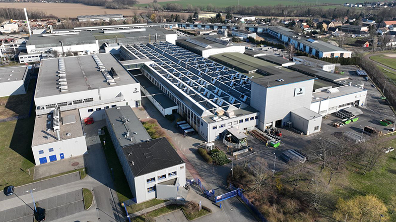 aerial view of a large building