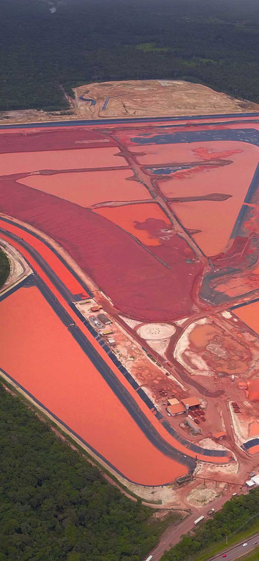Bauxite residue landfill at Alunorte