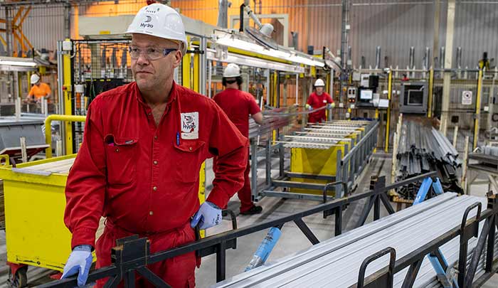 a man in a red jacket